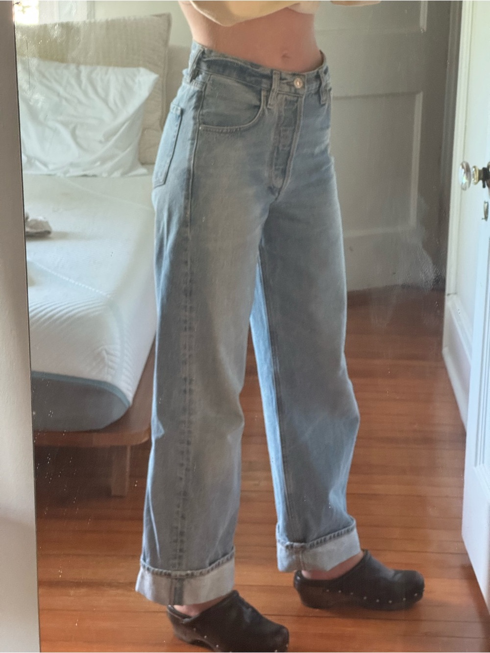 Citizens Of Humanity Light Blue Straight Leg Jeans